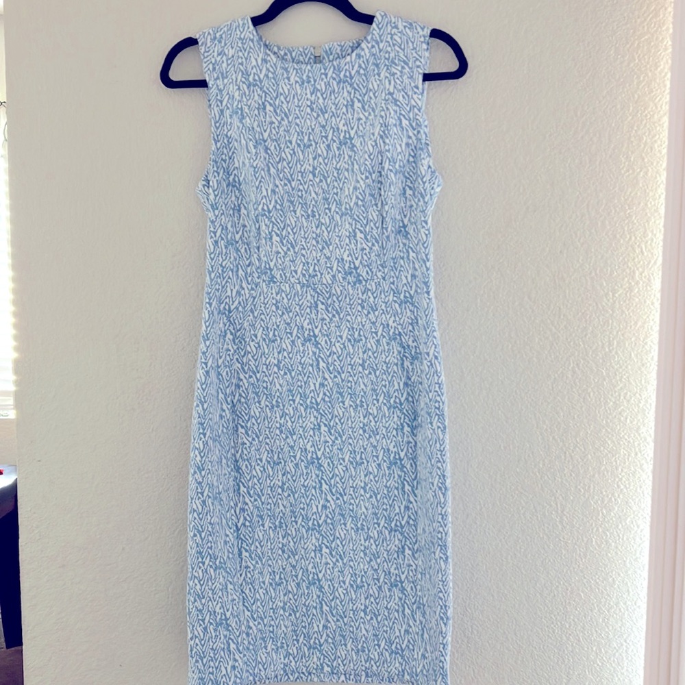 Calvin Klein blue& white dress
